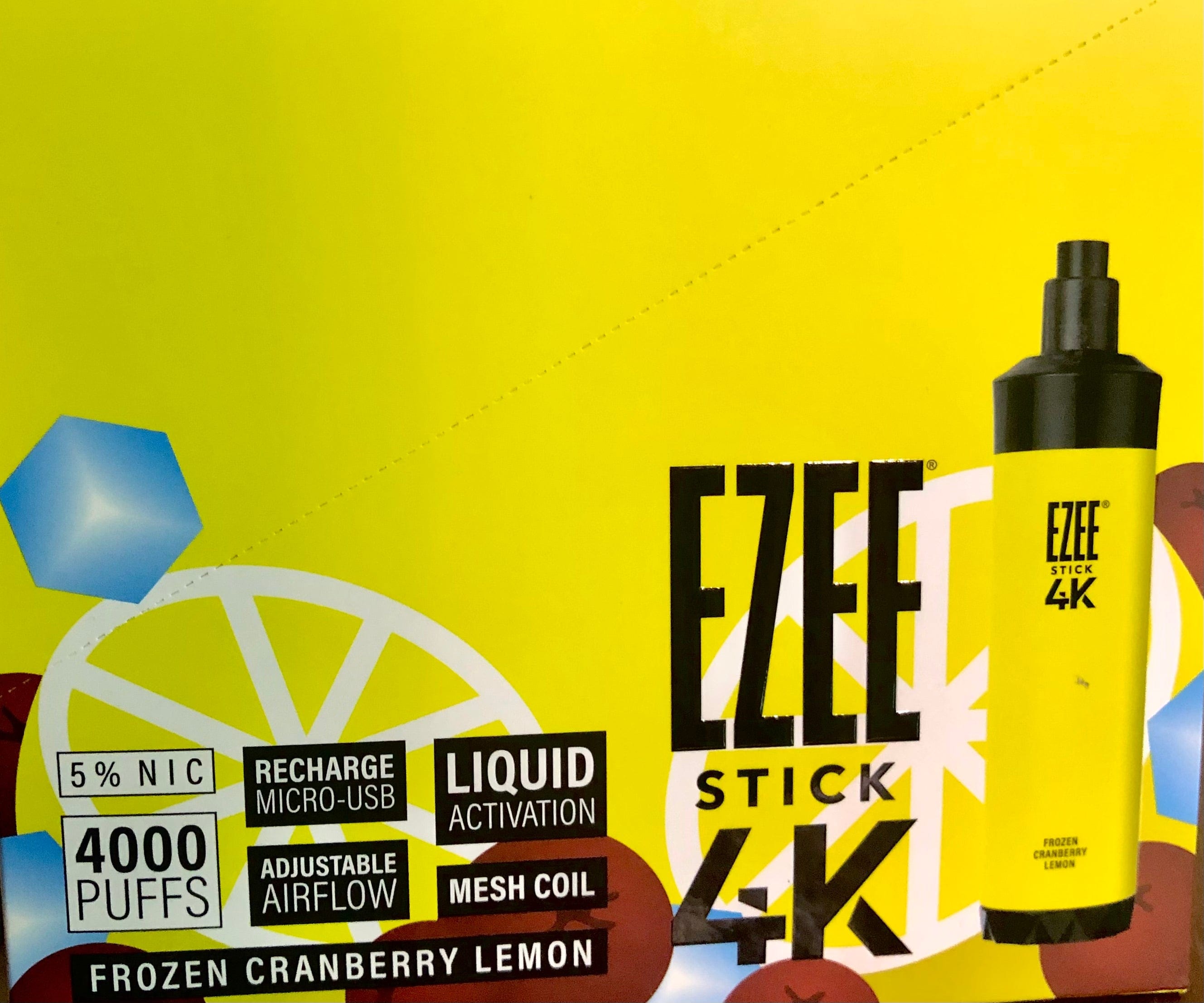 EZEE STICK 4K DISPOSABLE VAPE DEVICE 5% Nicotine 4000 Puffs – EJV