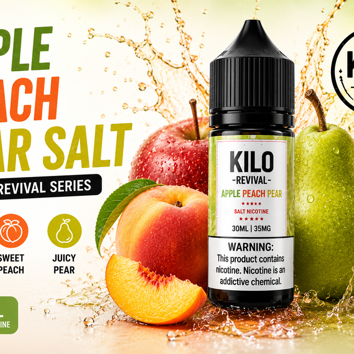 Apple Peach Pear Salt by Kilo Revival Series 30ML Review