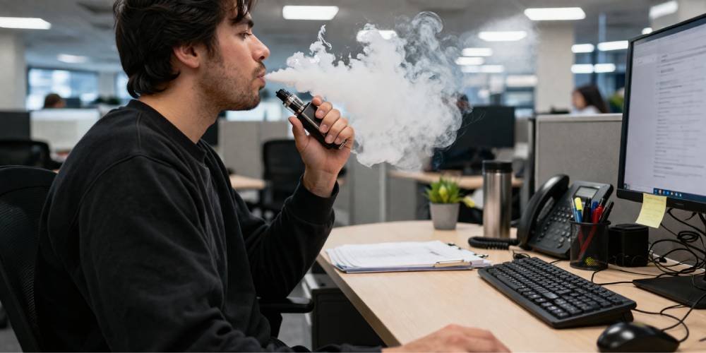 Can You Vape at Work? What Most Workplaces Allow
