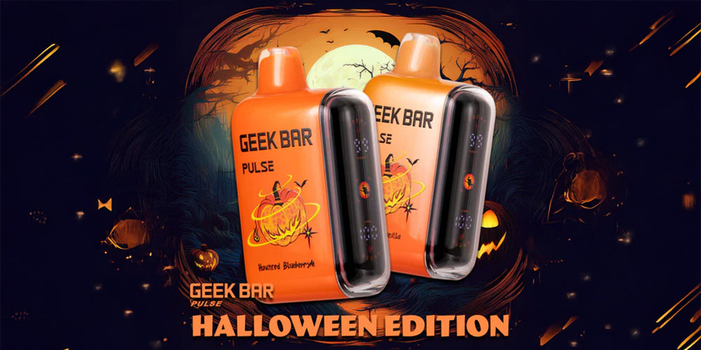 Geek Bar Pulse Halloween Edition: Haunted BlueberryM & Spooky Vanilla Flavors EJV Distro Geek Bar Pulse Halloween Edition: Haunted BlueberryM & Spooky Vanilla Flavors EJV Distro