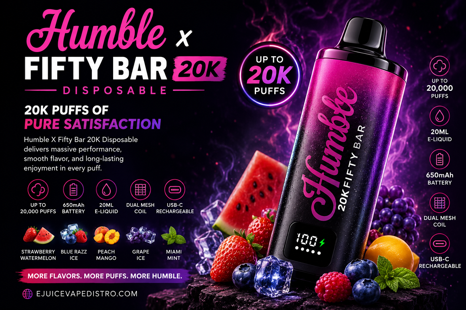 Humble x Fifty Bar 20K Disposable review
