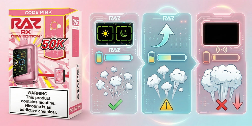 RAZ RX 50K puff count dropping