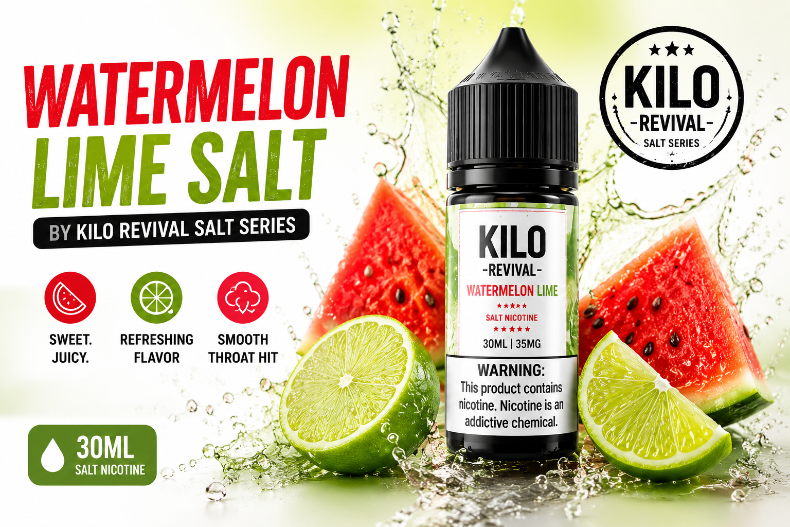 Watermelon Lime Salt by Kilo Revival Salt Series 30ML Review