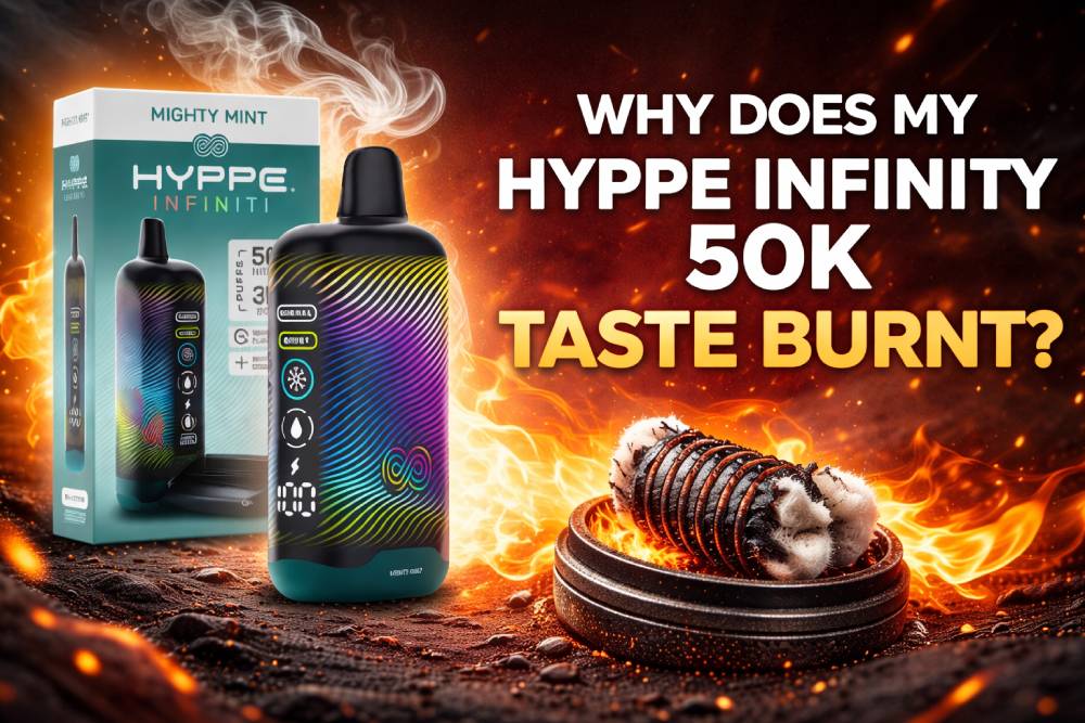 Why Does My Hyppe Infinity 50K Taste Burnt?