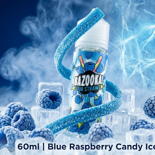Bazooka Blue Raspberry Candy Ice 60ml Review | Premium USA Vape