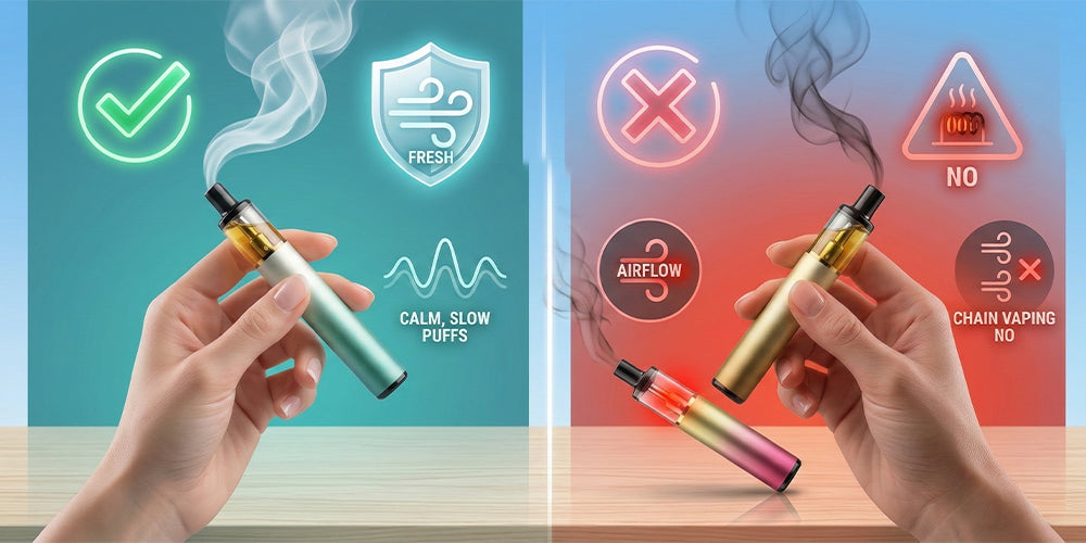 prevent burnt hits disposable vape