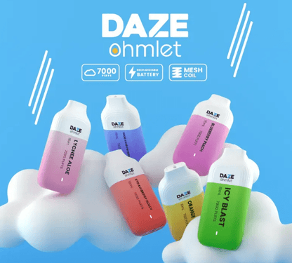 7 Daze Ohmlet Tobacco-Free Disposable 7000 Puffs 15mL DISPOSABLE