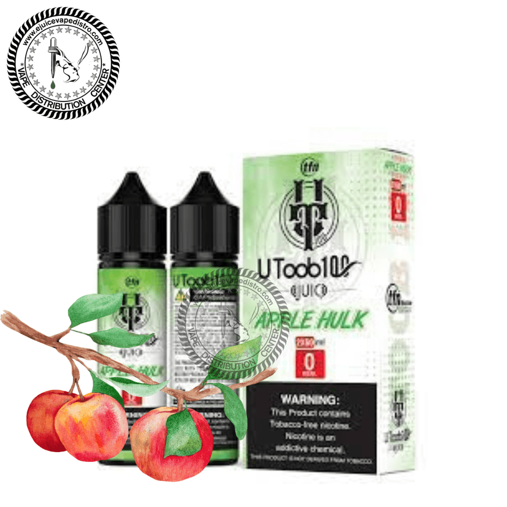 Green Apple Hulk Vape Juice by U TooB 100 E juice 2x60ML 120ML  EJV Distro