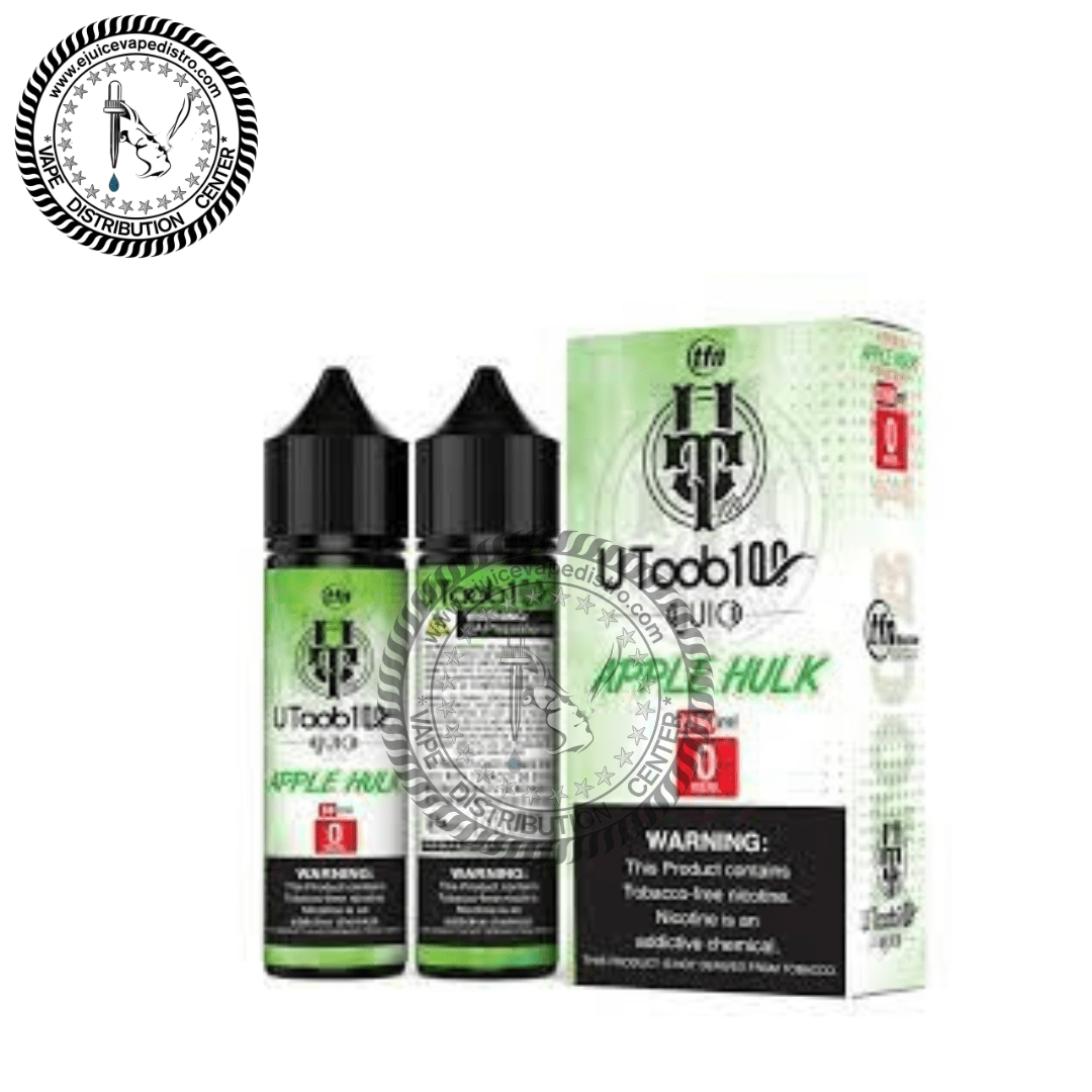 Green Apple Hulk Vape Juice by U TooB 100 E juice 2x60ML 120ML EJV Distro Green Apple Hulk Vape Juice by U TooB 100 E juice 2x60ML 120ML EJV Distro