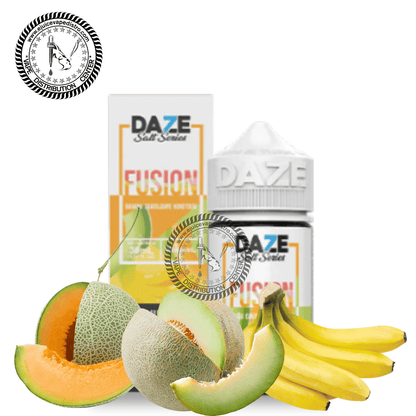 Banana Cantaloupe Honeydew Salt by 7 Daze Fusion Salts 30ML E-Liquid