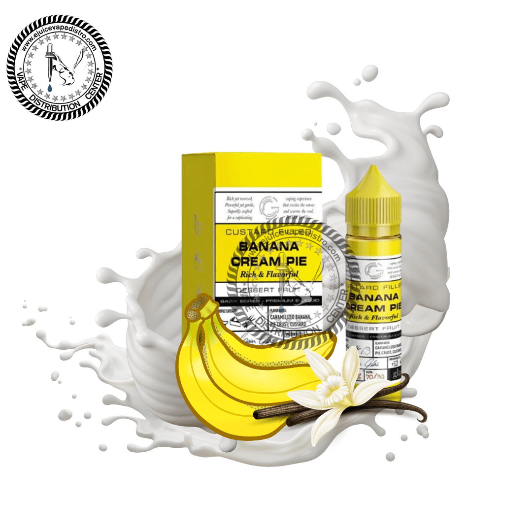 Banana Cream Pie Vape Juice by Glas Basix 60ML $8.50 — EJV Distro