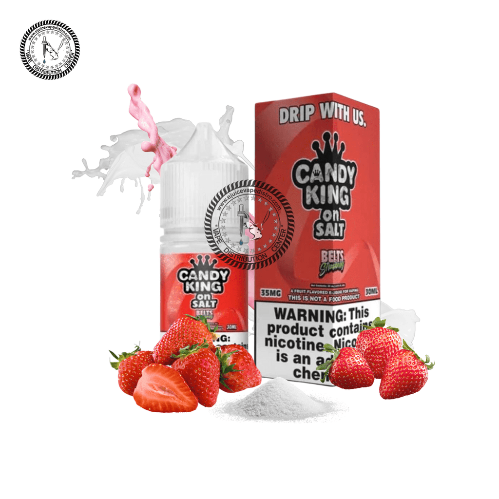 Nic Juice Amsterdam Smoke And Vape Store - Candy King On Salt Strawberry  Belts Transparent PNG