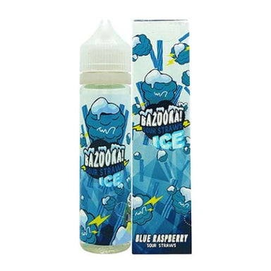 Blue Raspberry Candy Ice By Bazooka Sour Straws 60ML E-Liquid