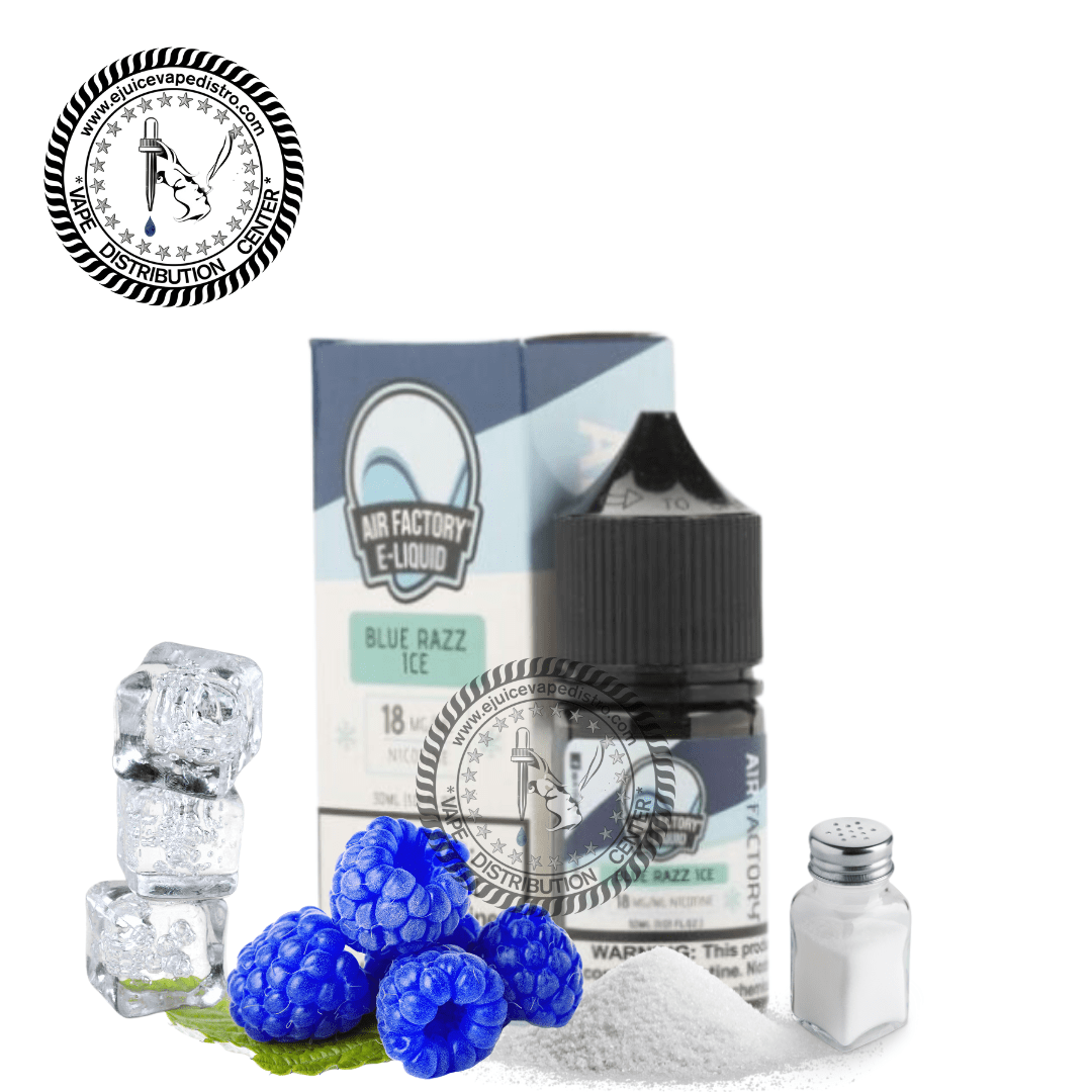 blue razz ice vape juice Blue Razz Ice Vape Juice by Air Factory Salts 30ML — EJV Distro