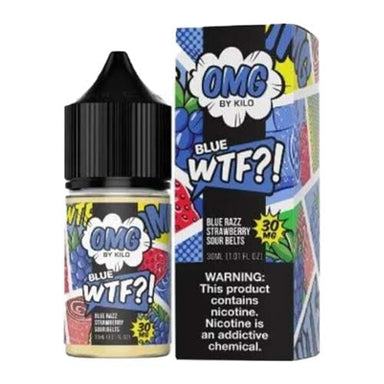Blue Razz Strawberry Sour Belts Salt By OMG – WTF Eliquid 30ML E-Liquid