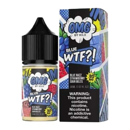Blue Razz Strawberry Sour Belts Salt By OMG – WTF Eliquid 30ML E-Liquid