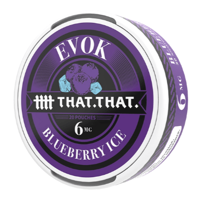 Blueberry Ice By THATTHAT Evok Nicotine Pouches (20 pouches) Nicotine Pouches