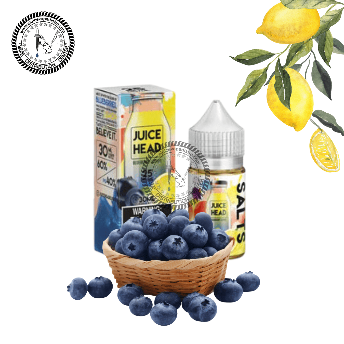 Blueberry Lemon by Juice Head Salts 30ML E-Liquid
