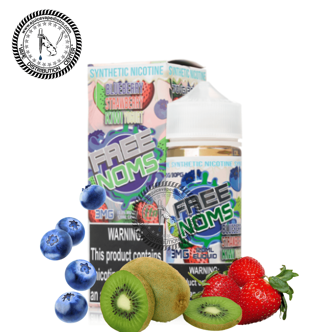 Blueberry Yogurt Strawberry Kiwi Vape Juice by Free Noms X2 120ML — EJV