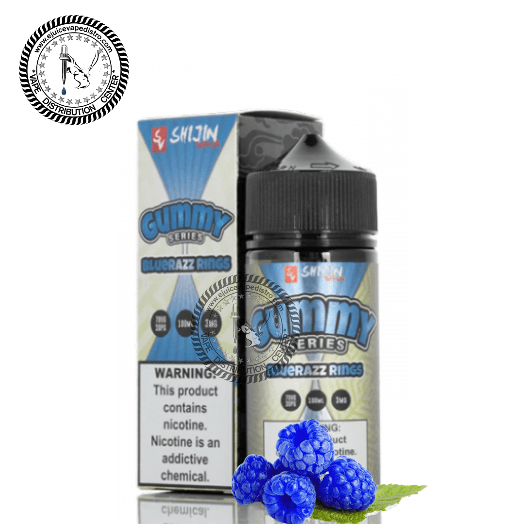 BLUERAZZ RINGS GUMMY SERIES BY SHIJIN VAPOR 100ML EJV Distro BLUERAZZ RINGS GUMMY SERIES BY SHIJIN VAPOR 100ML EJV Distro
