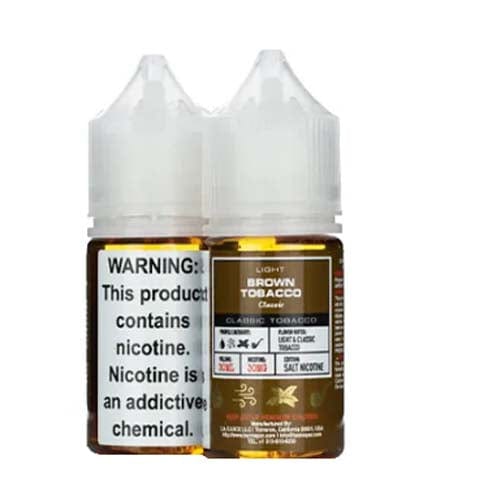 Brown Tobacco by Glas Basix Nic Salts 30ML E-Liquid