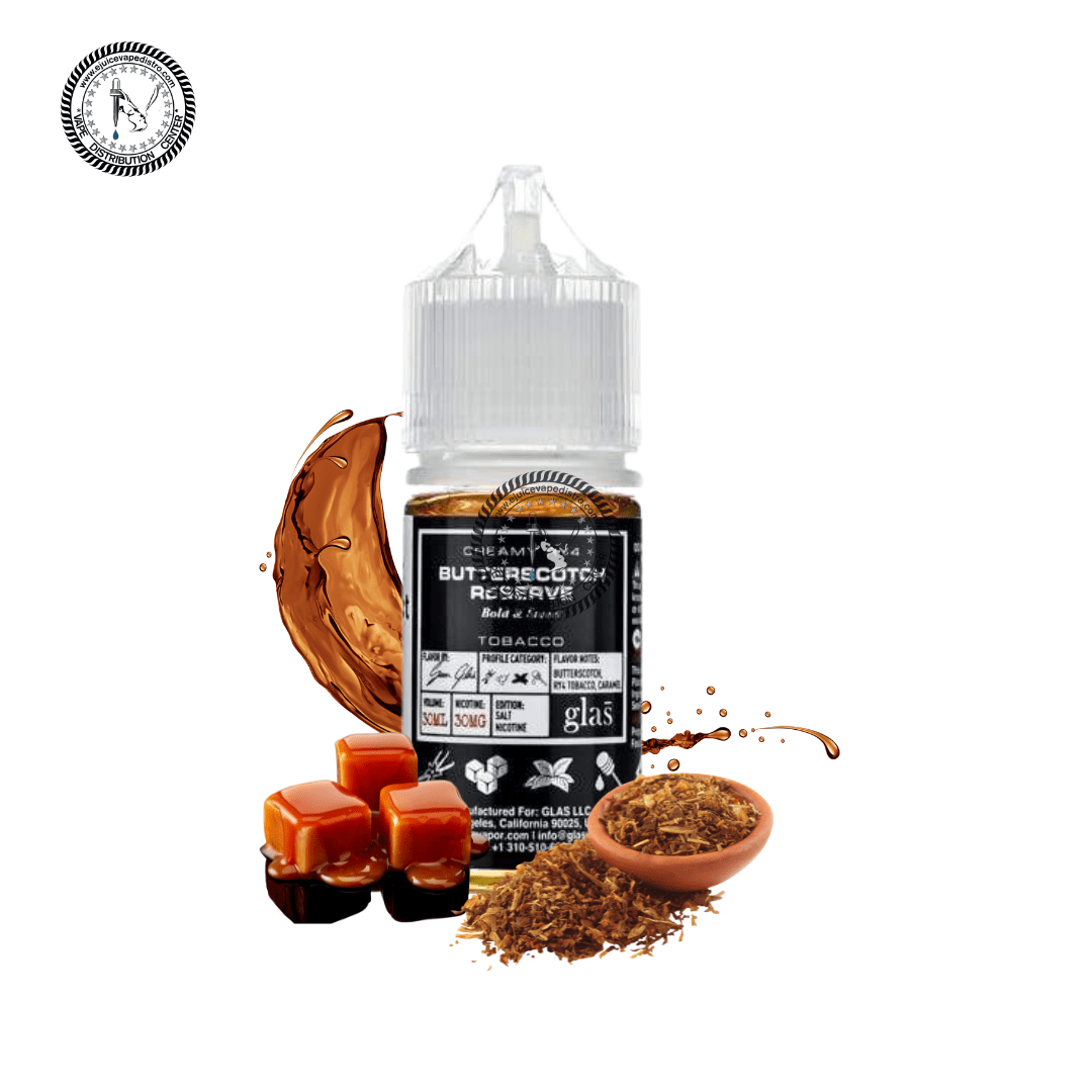 Butterscotch Reserve Salt by Glas Basix Nic Salts 30ML E-Liquid