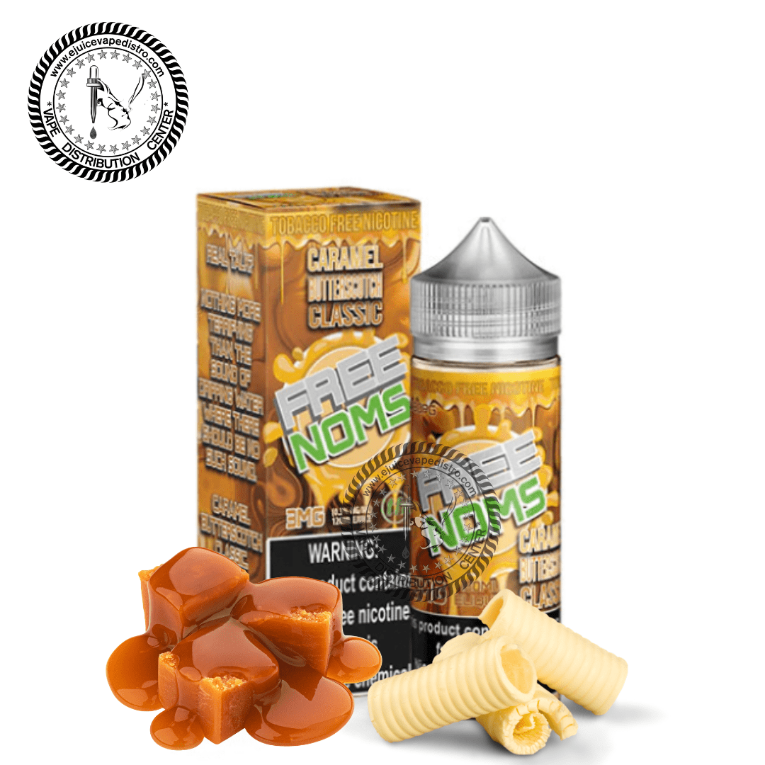 Caramel Butterscotch Classic Vape Juice by Free Noms 120ML EJV Distro