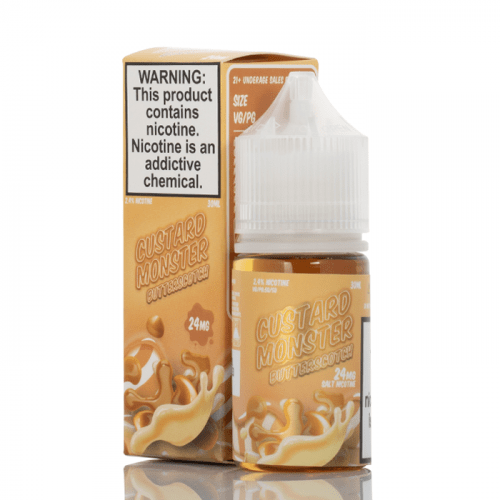 Custard Monster Salt Butterscotch Custard Salt by Jam Monster Salt 30ML E-Liquid