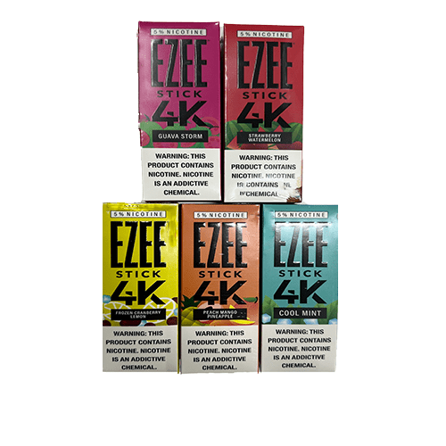 EZEE STICK 4K DISPOSABLE VAPE DEVICE 5% Nicotine 4000 Puffs EJV Distro EZEE STICK 4K DISPOSABLE VAPE DEVICE 5% Nicotine 4000 Puffs EJV Distro