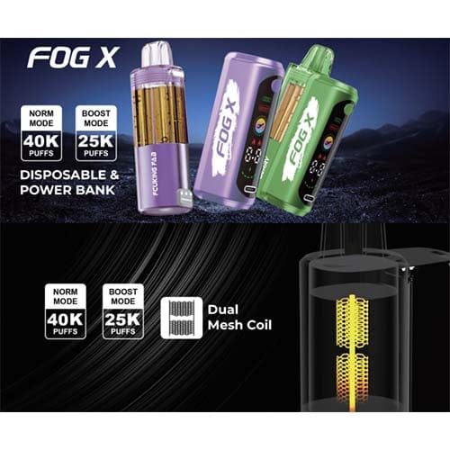 Fog X Full Kit 40K Disposable Vape EJV Distro Fog X Full Kit 40K Disposable Vape EJV Distro