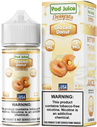 Glazed Donut by Pod Juice 100ML EJV Distro Glazed Donut by Pod Juice 100ML EJV Distro