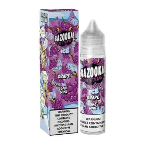 Grape Ice By Bazooka Sour Straws 60ML E-Liquid