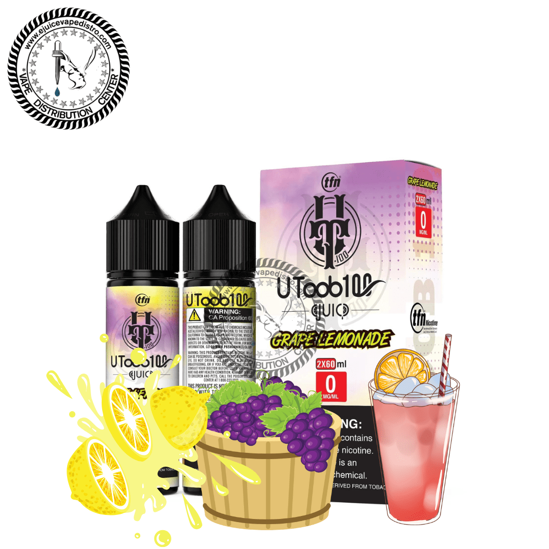 Grape Lemonade Vape Juice by U TooB 100 - 2x60ML 120ML EJV Distro Grape Lemonade Vape Juice by U TooB 100 - 2x60ML 120ML EJV Distro
