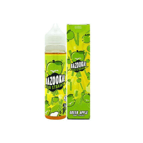 Green Apple Candy By Bazooka Sour Straws 60ML E-Liquid