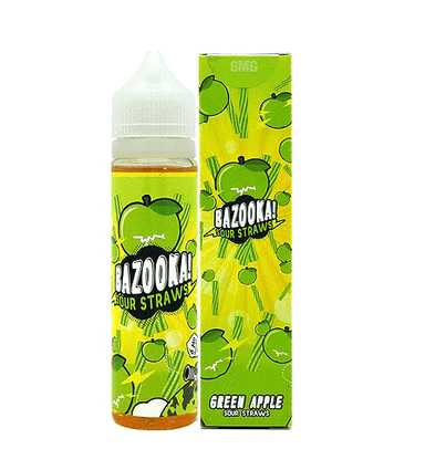 Green Apple Candy By Bazooka Sour Straws 60ML E-Liquid