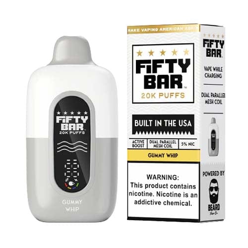 Hidden Hills x Fifty Bar 20K Disposable (5% Nicotine , Dual Parallel Mesh Coil) DISPOSABLE