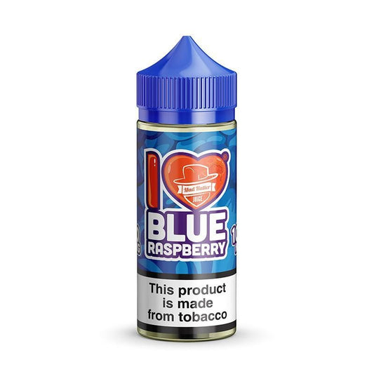 I LOVE BLUE RASPBERRY BY MAD HATTER JUICE 100ML E-Liquid