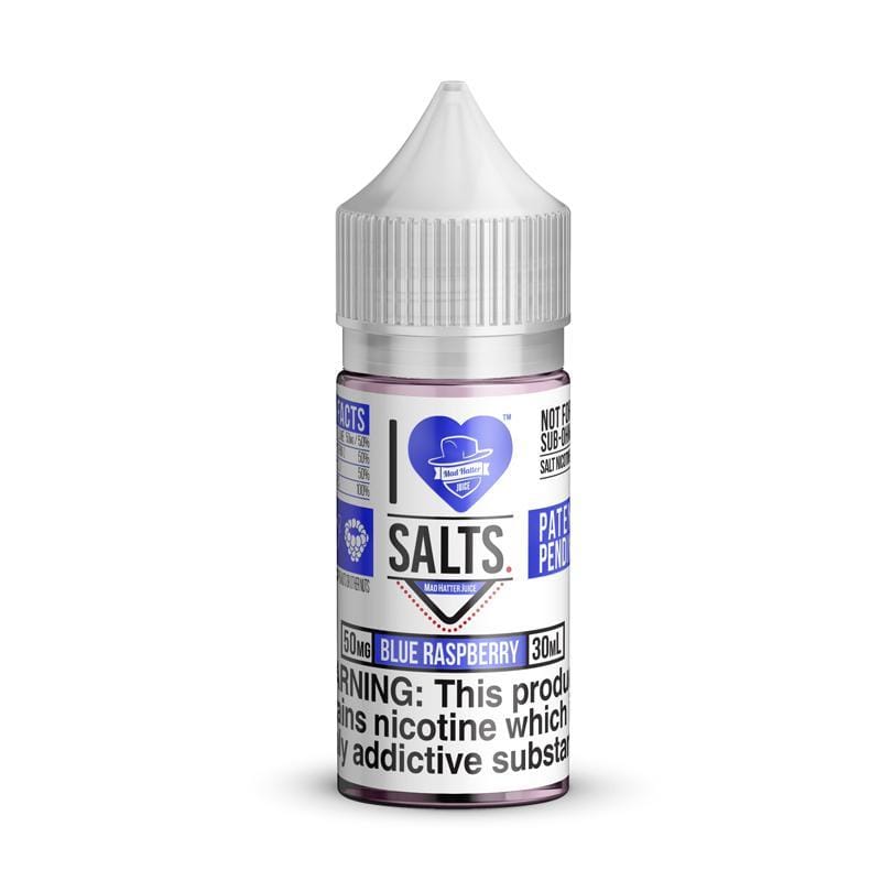 I Love Salts Blue Raspberry By Mad Hatter Juice 30ML E-Liquid