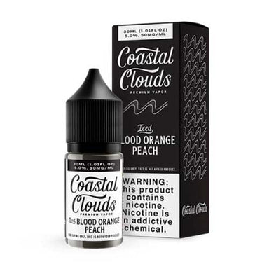 ICED Blood Orange Peach Salt Nic by Coastal Clouds 30ML E-Liquid