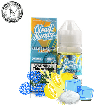 Iced Blue Raspberry Lemon Salt by Cloud Nurdz Iced Salt 30ML E-Liquid