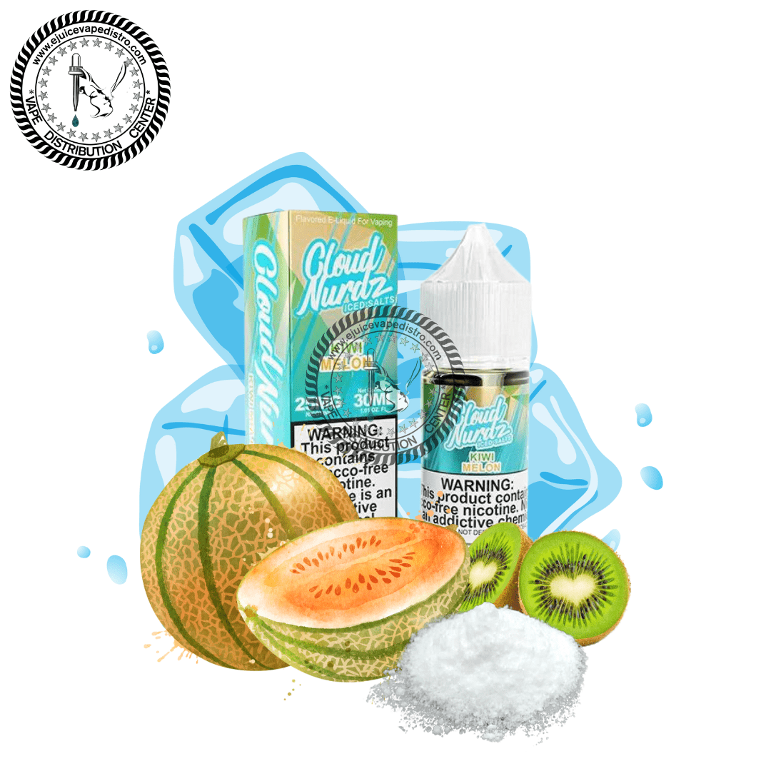 Iced Kiwi Melon Salt by Cloud Nurdz Iced Salt 30ML E-Liquid