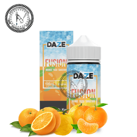 Iced Orange Yuzu Tangerine by 7 Daze Fusion Iced 100ML E-Liquid