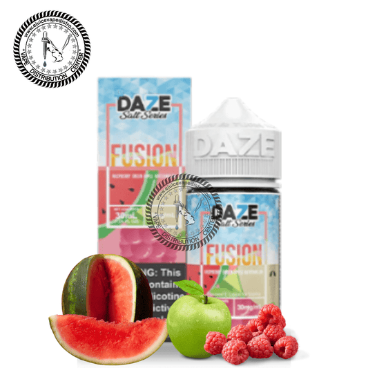 Iced Raspberry Green Apple Watermelon Salt by 7 Daze Fusion Iced Salts 30ML E-Liquid