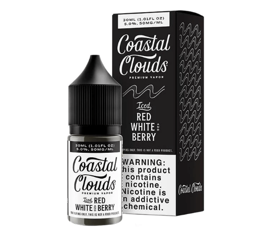 ICED Red White And Berry Salt Nic by Coastal Clouds 30ML E-Liquid