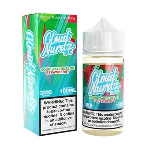 Iced Sour Watermelon Strawberry by Cloud Nurdz 100ML E-Liquid