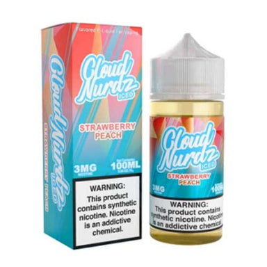 Iced Strawberry Peach by Cloud Nurdz 100ML E-Liquid