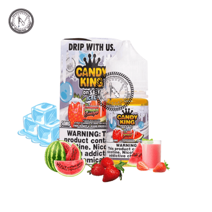 Iced Strawberry Watermelon Gum Salt by Candy King on Salt 30ML E-Liquid