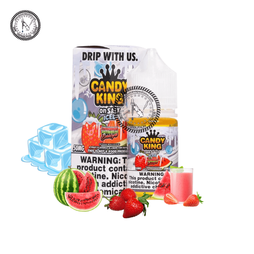 F: Watermelon Candy King On Salt Strawberry Watermelon Bubblegum Eliquid  Australia Vape Juice