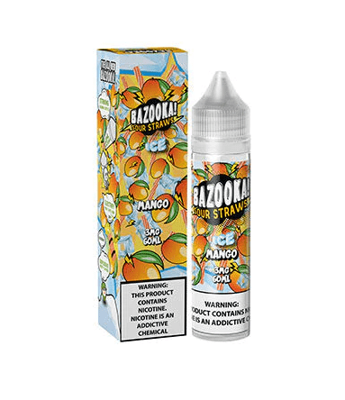 Mango Ice Candy By Bazooka Sour Straws 60ML E-Liquid