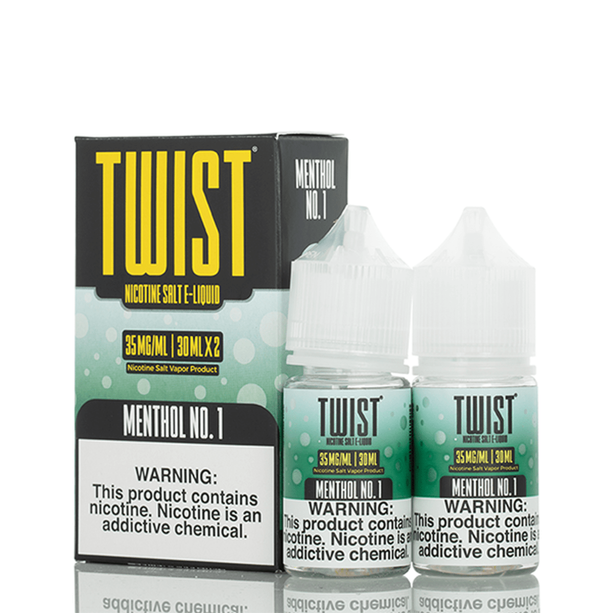 Menthol No. 1 By Twist Salt E-liquids 60ml Packets Menthol 1-5mg E-Liquid |  Electric Tobacconist Twist Eliquids Australia